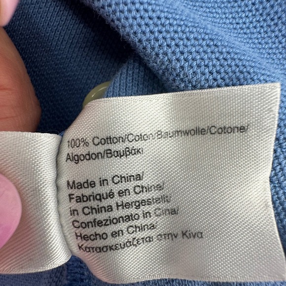 Brooks Brothers 346 Original Fit Long Sleeve Polo Shirt Mens L Blue Cotton - Picture 6 of 9